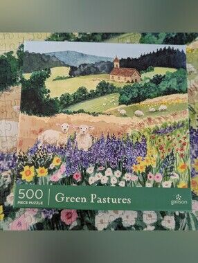 Galison "Green Pastures" 500-Piece Jigsaw Puzzle